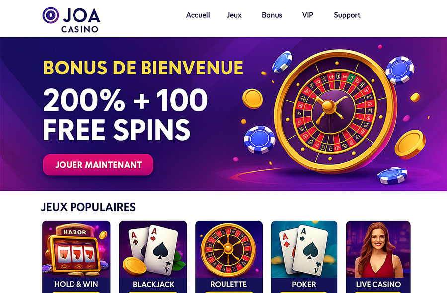 Joa Casino en ligne